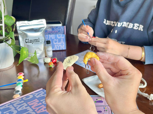 💕 The Perfect Date Activity? Making Claymi Food Charms Together